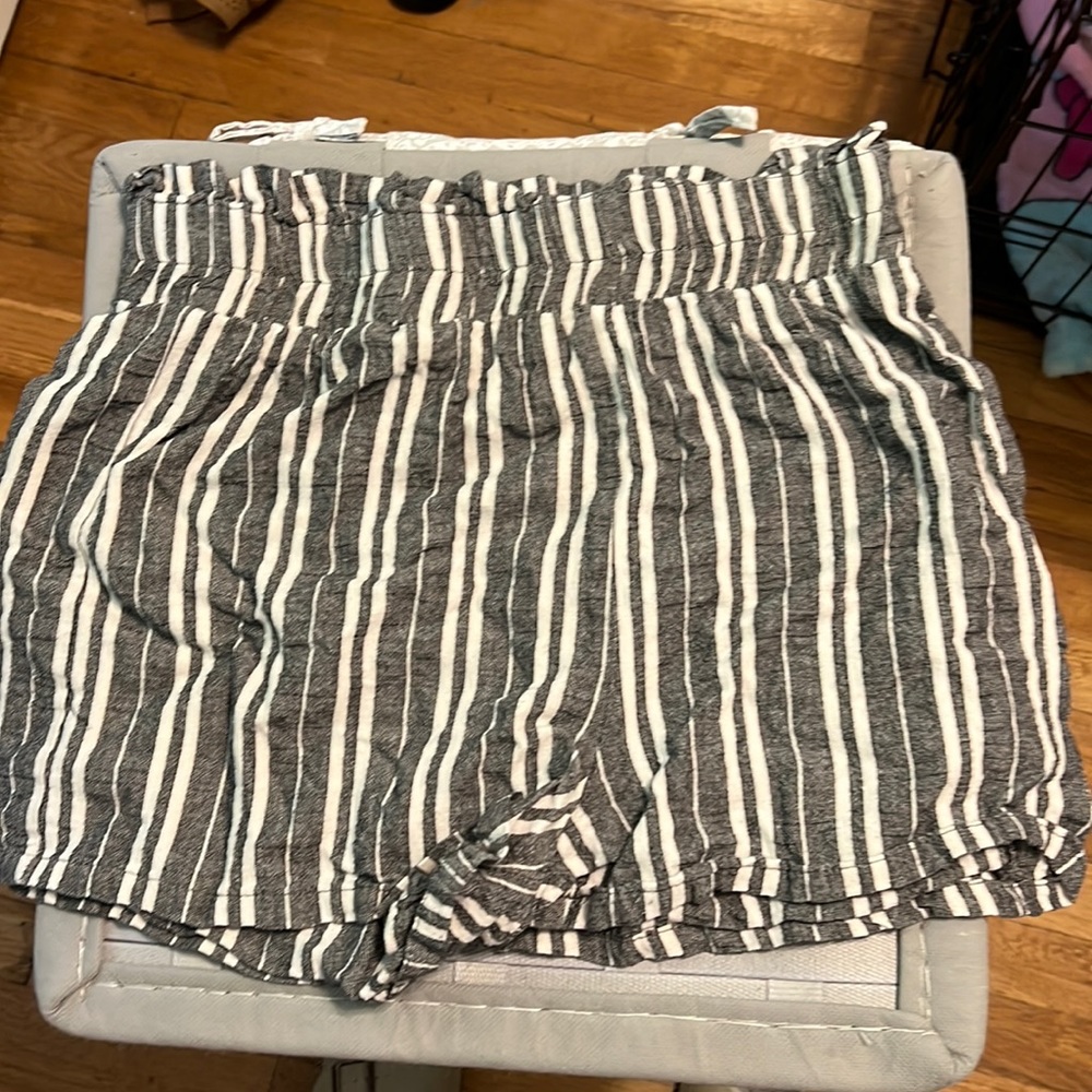 Striped soft shorts